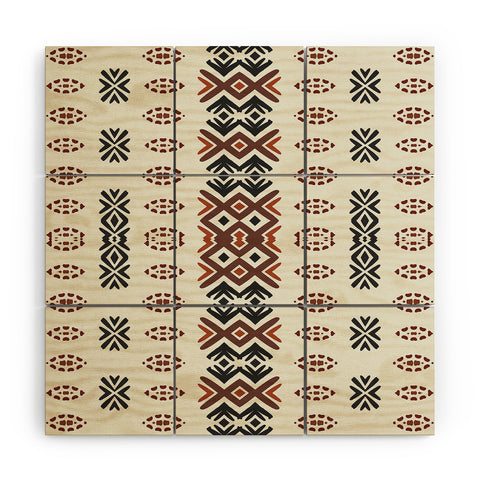 Sheila Wenzel-Ganny Western Tribal Geo Wood Wall Mural