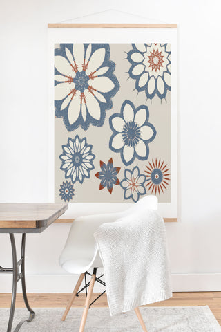 Sheila Wenzel-Ganny Whimsical Floral Art Print And Hanger