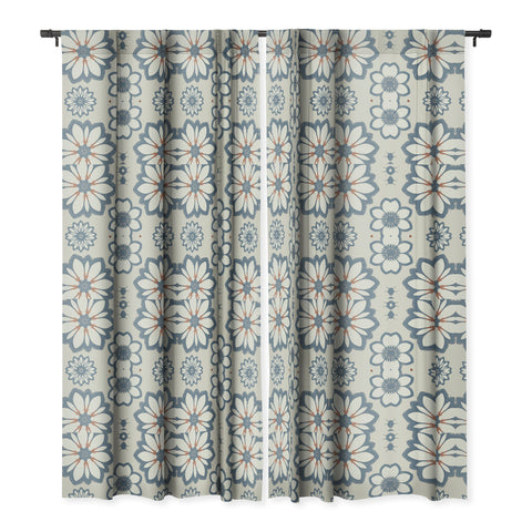 Sheila Wenzel-Ganny Whimsical Floral Blackout Window Curtain