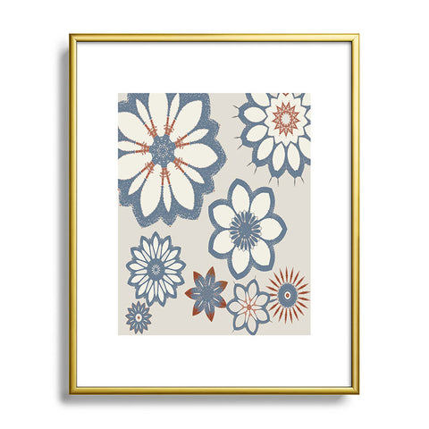 Sheila Wenzel-Ganny Whimsical Floral Metal Framed Art Print