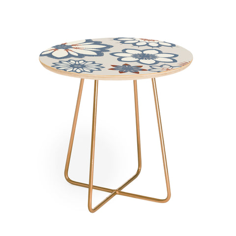 Sheila Wenzel-Ganny Whimsical Floral Round Side Table