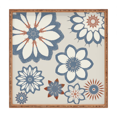 Sheila Wenzel-Ganny Whimsical Floral Square Tray