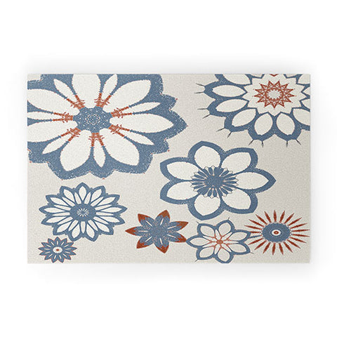Sheila Wenzel-Ganny Whimsical Floral Welcome Mat