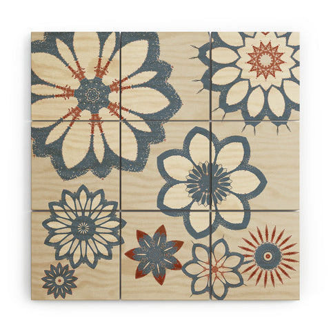 Sheila Wenzel-Ganny Whimsical Floral Wood Wall Mural