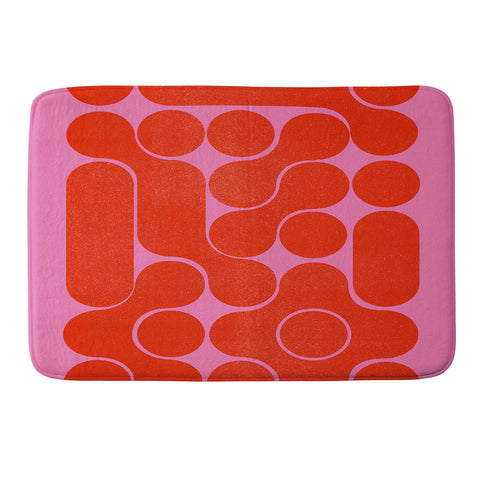 Showmemars Abstract midcentury shapes no 6 Memory Foam Bath Mat