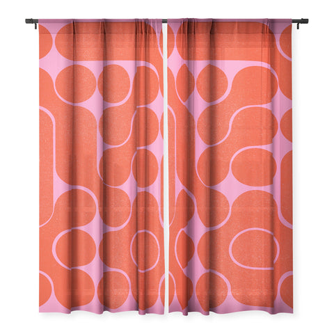 Showmemars Abstract midcentury shapes no 6 Sheer Non Repeat