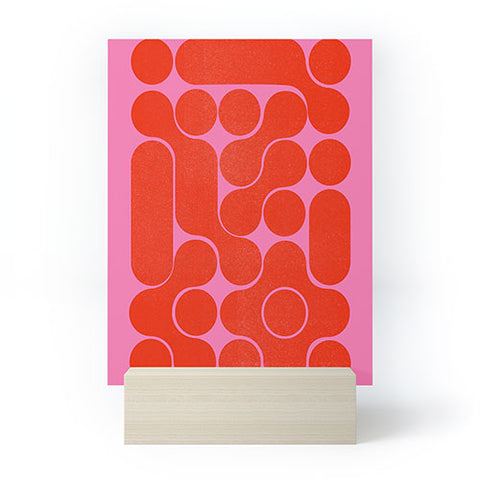 Showmemars Abstract midcentury shapes no 6 Mini Art Print