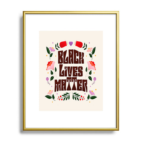 Showmemars Black Lives Matter I Metal Framed Art Print