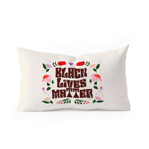 Showmemars Black Lives Matter I Oblong Throw Pillow