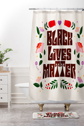 Showmemars Black Lives Matter I Shower Curtain And Mat