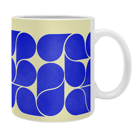 Showmemars Blue midcentury shapes no8 Coffee Mug