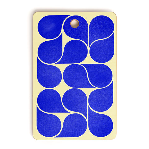 Showmemars Blue midcentury shapes no8 Cutting Board Rectangle