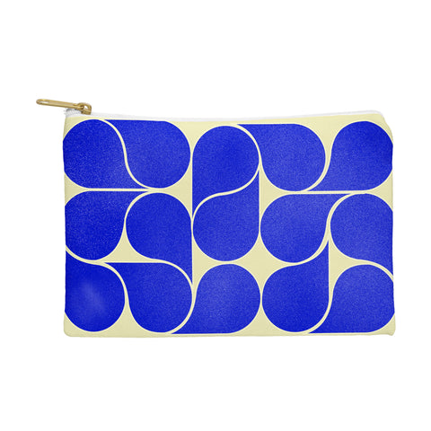 Showmemars Blue midcentury shapes no8 Pouch