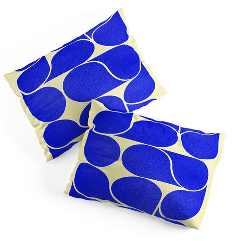 Showmemars Blue midcentury shapes no8 Pillow Shams
