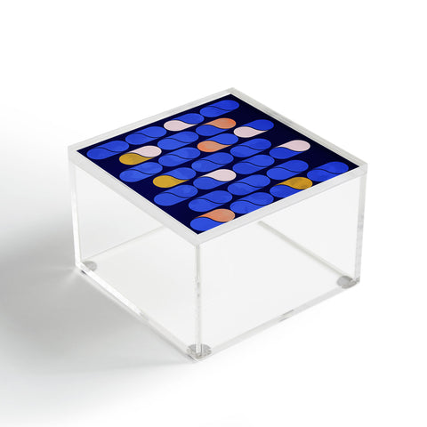 Showmemars Blue modern pattern Acrylic Box