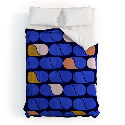 Showmemars Blue modern pattern Comforter