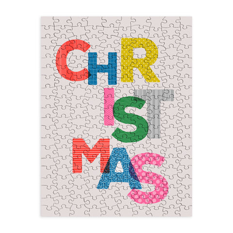 Showmemars Christmas colorful typography Puzzle