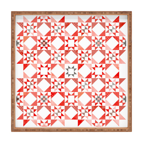 Showmemars Christmas Quilt pattern no1 Square Tray