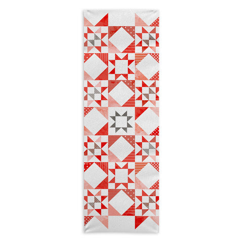 Showmemars Christmas Quilt pattern no1 Yoga Towel