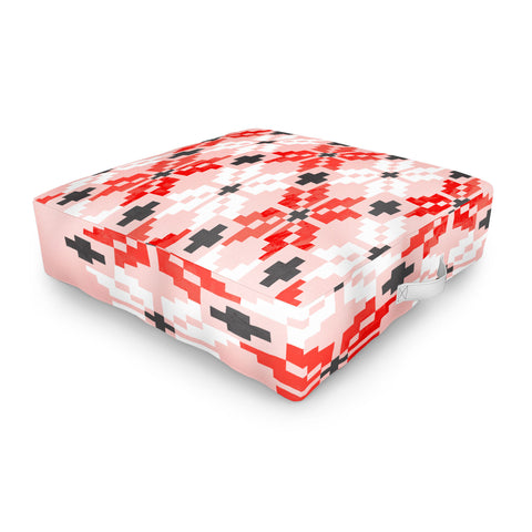Showmemars Christmas Quilt pattern no2 Outdoor Floor Cushion