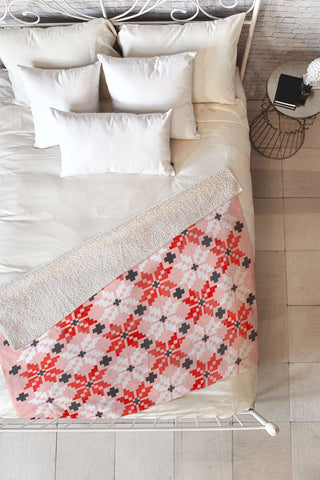 Showmemars Christmas Quilt pattern no2 Fleece Throw Blanket