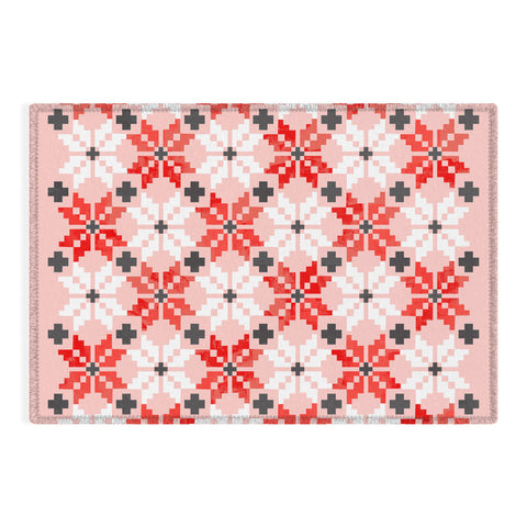 Showmemars Christmas Quilt pattern no2 Outdoor Rug