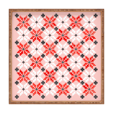Showmemars Christmas Quilt pattern no2 Square Tray