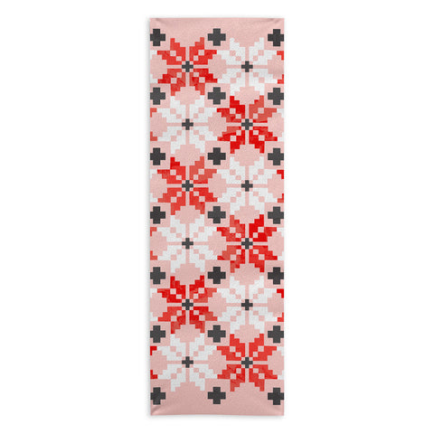 Showmemars Christmas Quilt pattern no2 Yoga Towel