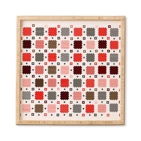 Showmemars Christmas Quilt pattern no3 Framed Wall Art