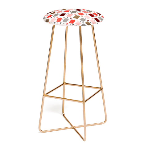 Showmemars Christmas Quilt pattern no3 Bar Stool