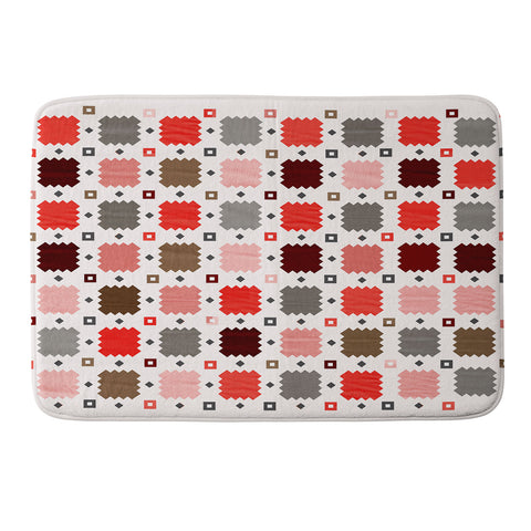 Showmemars Christmas Quilt pattern no3 Memory Foam Bath Mat