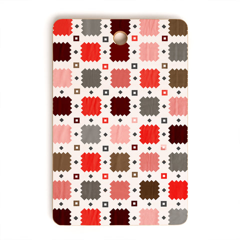 Showmemars Christmas Quilt pattern no3 Cutting Board Rectangle