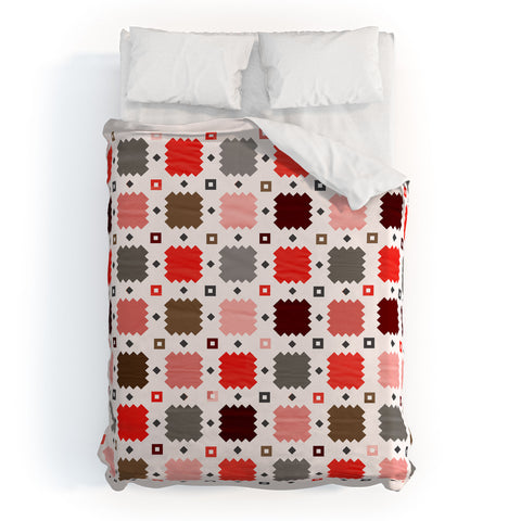 Showmemars Christmas Quilt pattern no3 Duvet Cover