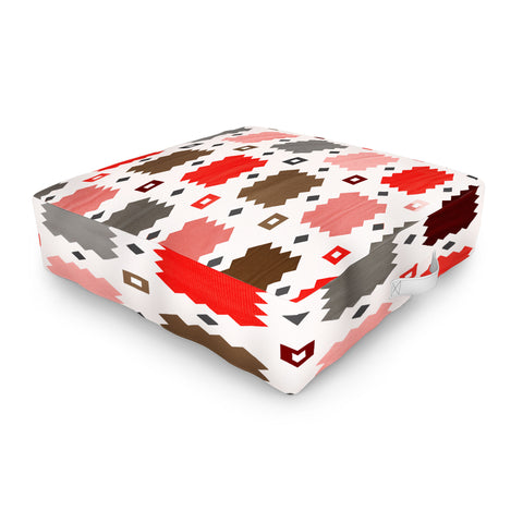 Showmemars Christmas Quilt pattern no3 Outdoor Floor Cushion