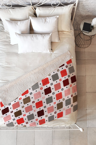 Showmemars Christmas Quilt pattern no3 Fleece Throw Blanket