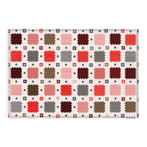 Showmemars Christmas Quilt pattern no3 Outdoor Rug