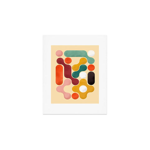 Showmemars Color pops mid century style Art Print