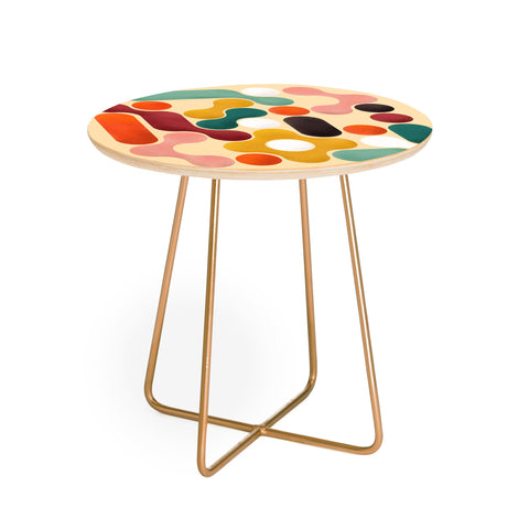 Showmemars Color pops mid century style Round Side Table