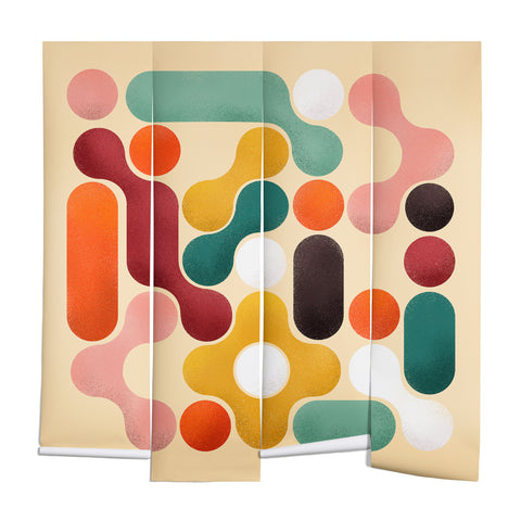 Showmemars Color pops mid century style Wall Mural