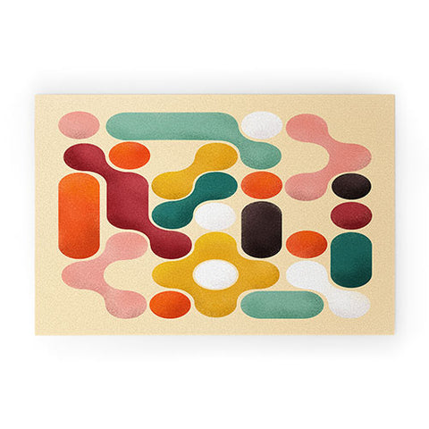 Showmemars Color pops mid century style Welcome Mat