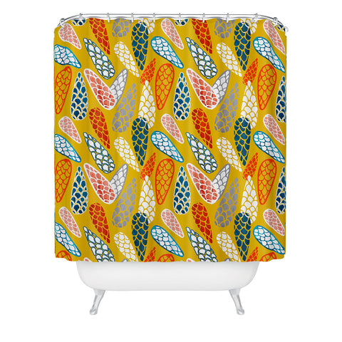 Showmemars Colored Cone pattern Shower Curtain