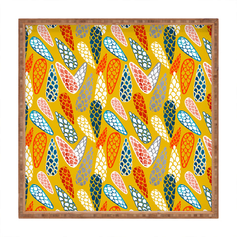 Showmemars Colored Cone pattern Square Tray