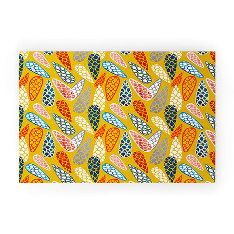 Showmemars Colored Cone pattern Welcome Mat