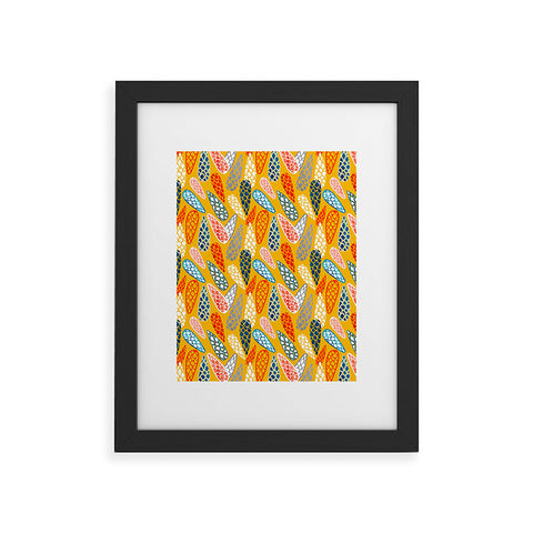 Showmemars Colored Cone pattern Framed Art Print
