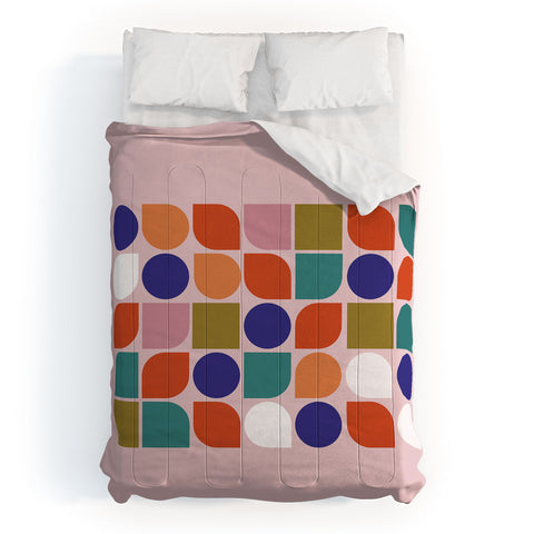 Showmemars Colorful Geometry Comforter