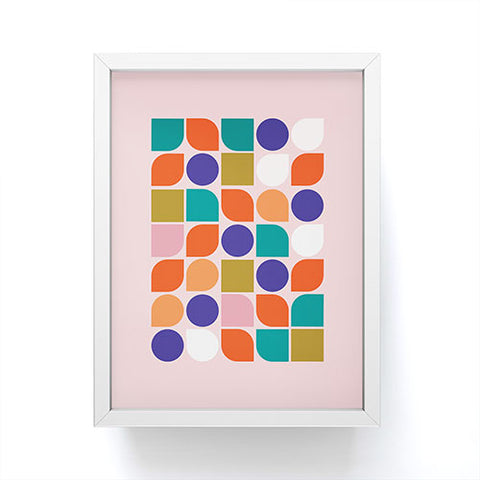 Showmemars Colorful Geometry Framed Mini Art Print
