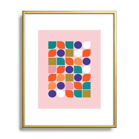 Showmemars Colorful Geometry Metal Framed Art Print