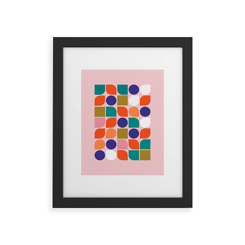 Showmemars Colorful Geometry Framed Art Print