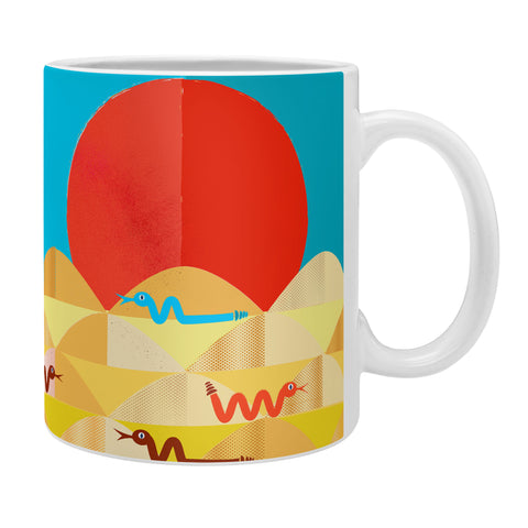 Showmemars Colorful Snakes On A Desert Coffee Mug
