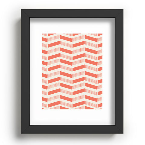 Showmemars coral lines pattern Recessed Framing Rectangle